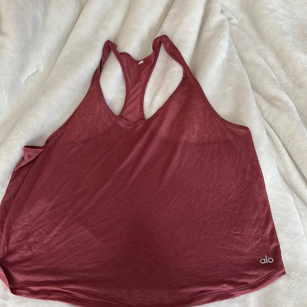 Alo yoga sheer work out tank size medium